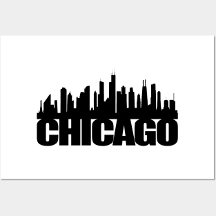 Chicago Skyline Posters and Art